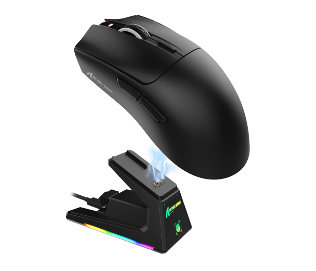 Attack Shark X1 Touchpad PAW3395PRO Omron czarna ze stacją ładującą - 1349825 - zdjęcie 2
